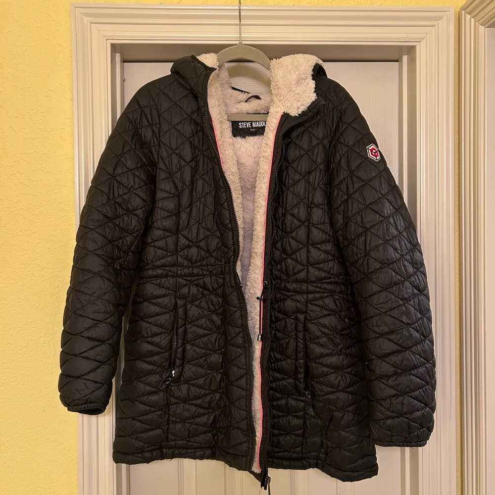 Steve Madden Cream Fleece Jacket